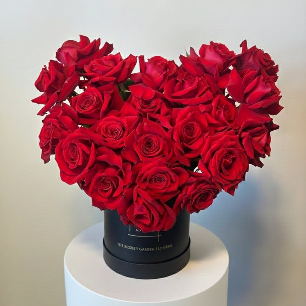 Heart Rose Bloom Box