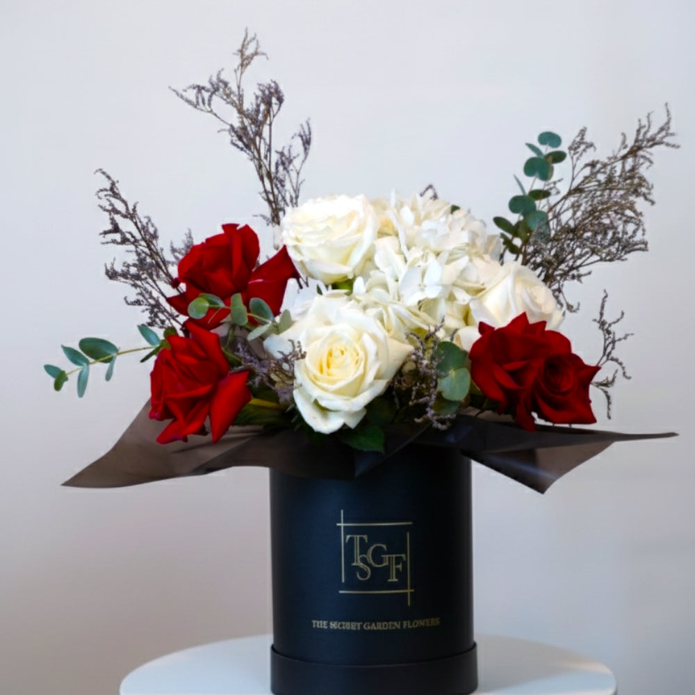 Medium Rouge White Bloom Box