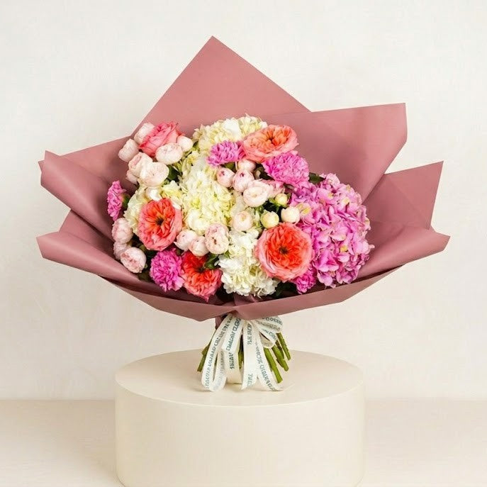 Rose Apricot Cloud Bouquet