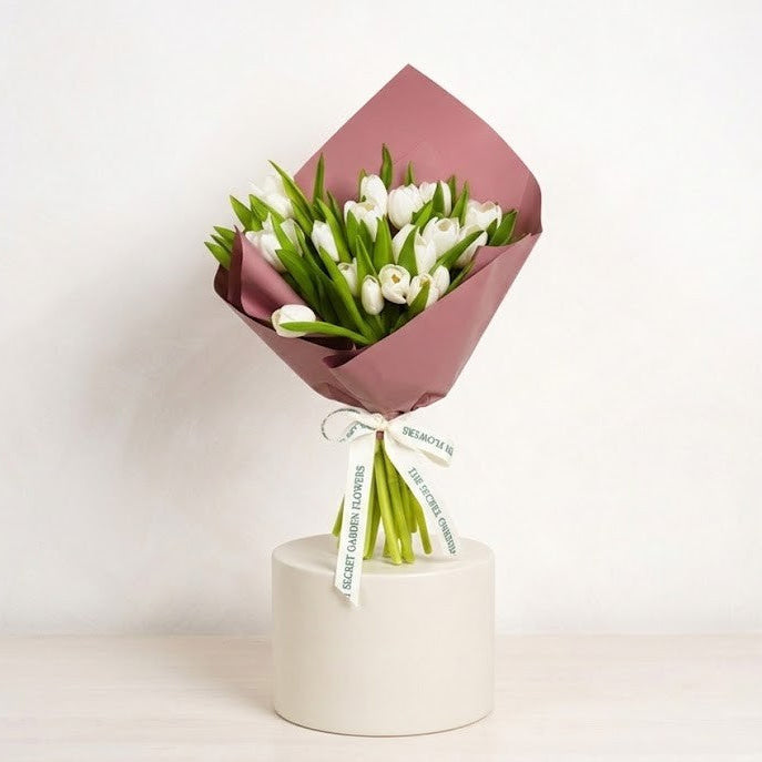 White Tulip Bouquet