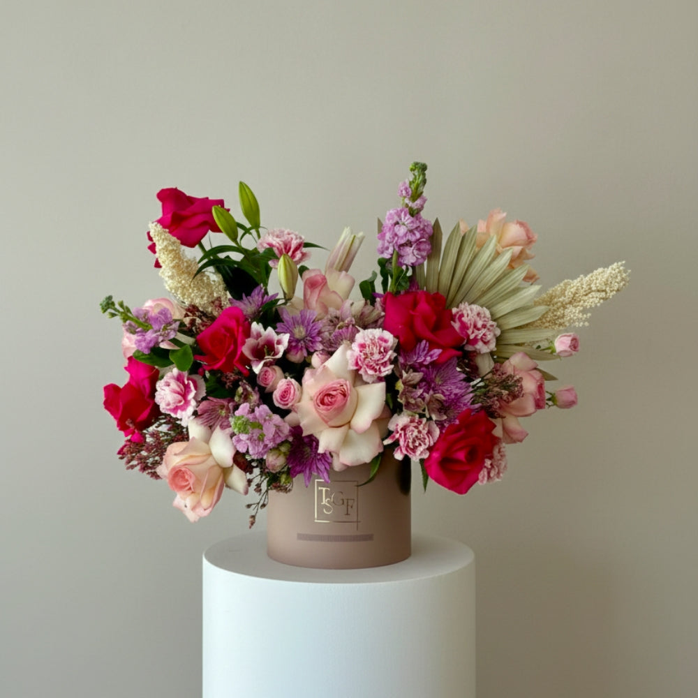 Wisteria Fuchsia Palm Flower Box
