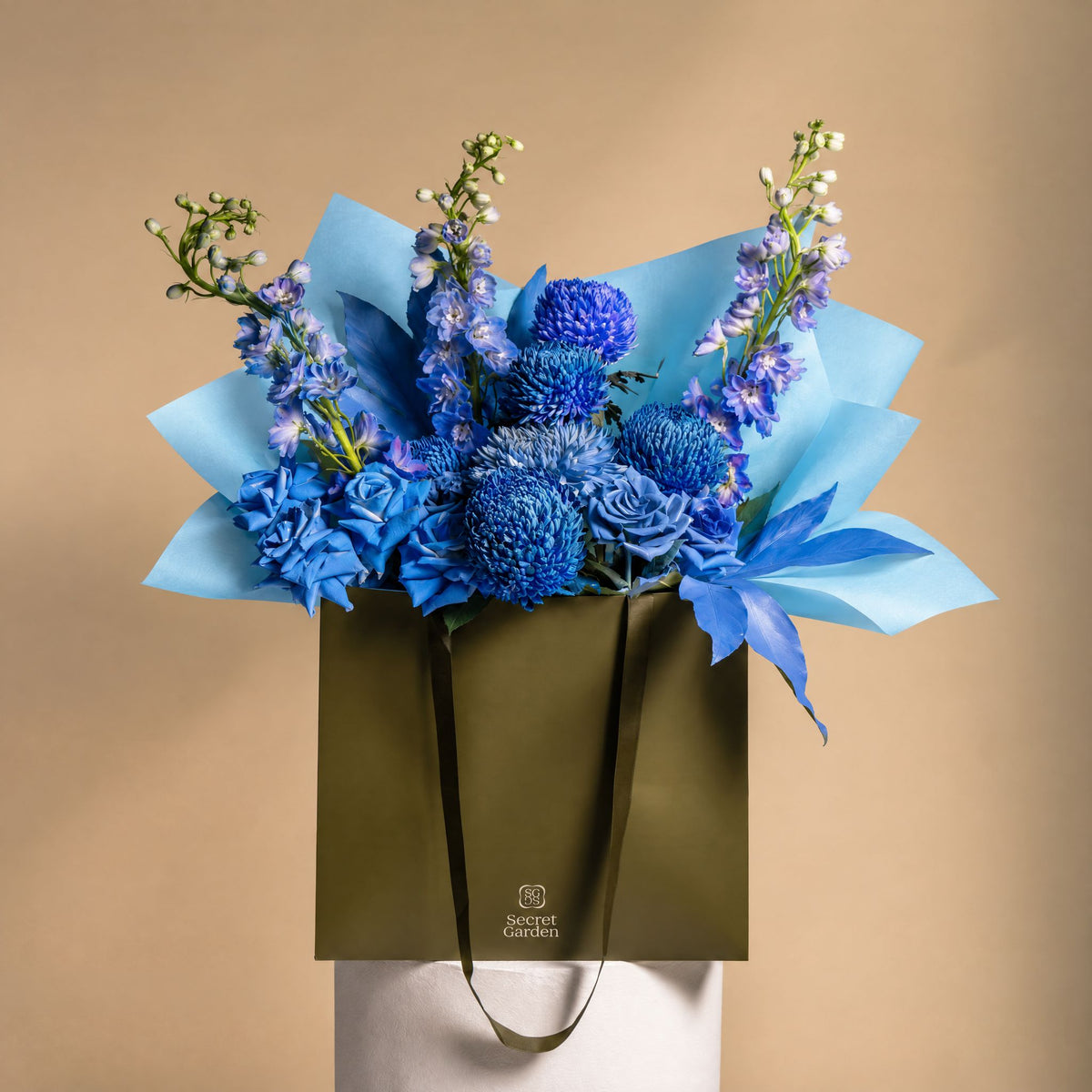 Blue Muse Grand Flower Bag