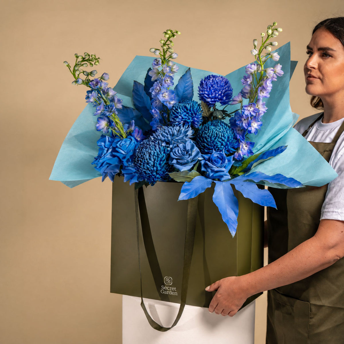 Blue Muse Grand Flower Bag