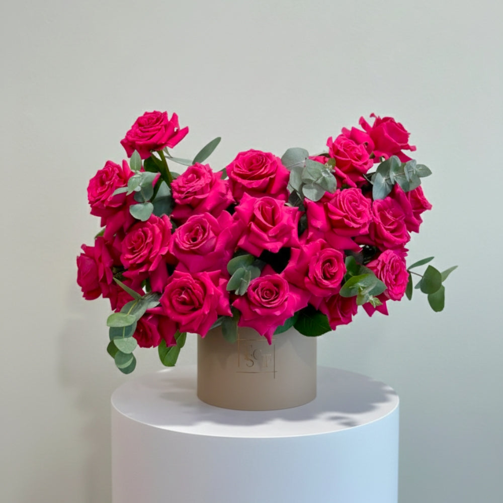 Fuchsia Flower Box