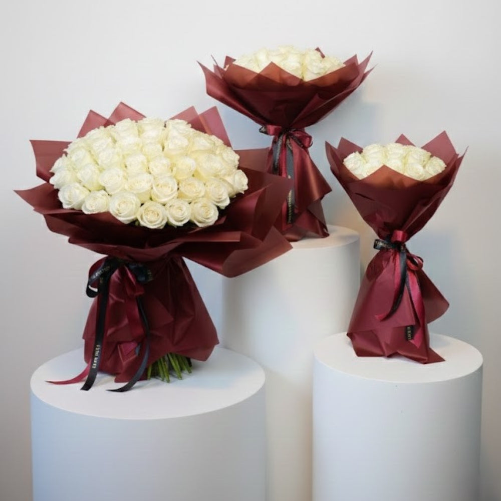 Ivory Rose Bouquet (3 sizes)