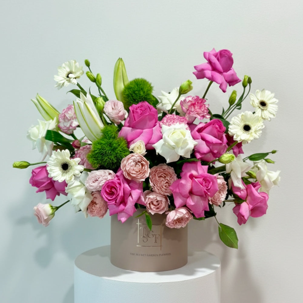Rose Ivory Pop Flower Box