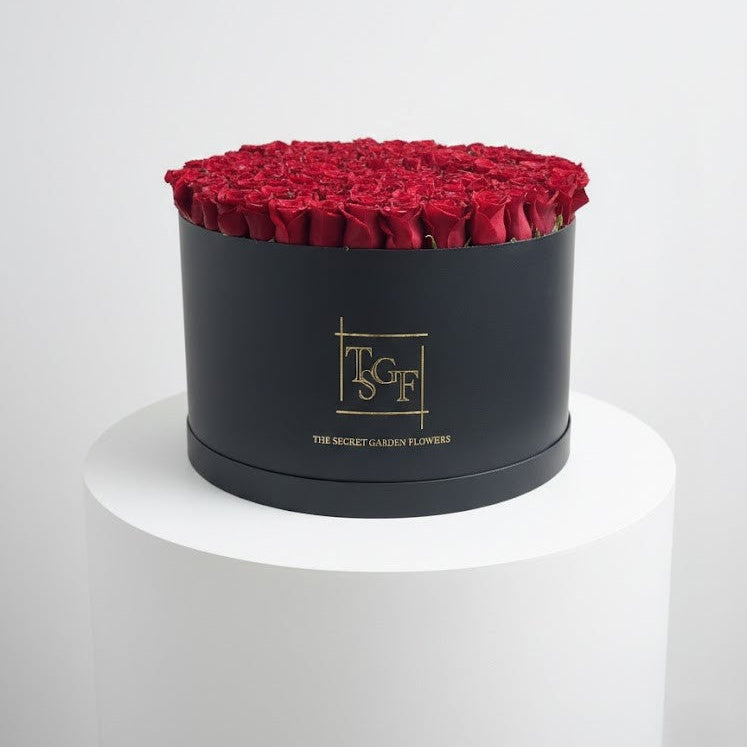 Luxe Red Rose Box