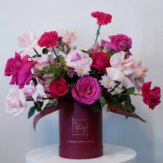 Medium Fuchsia Soft Bloom Box