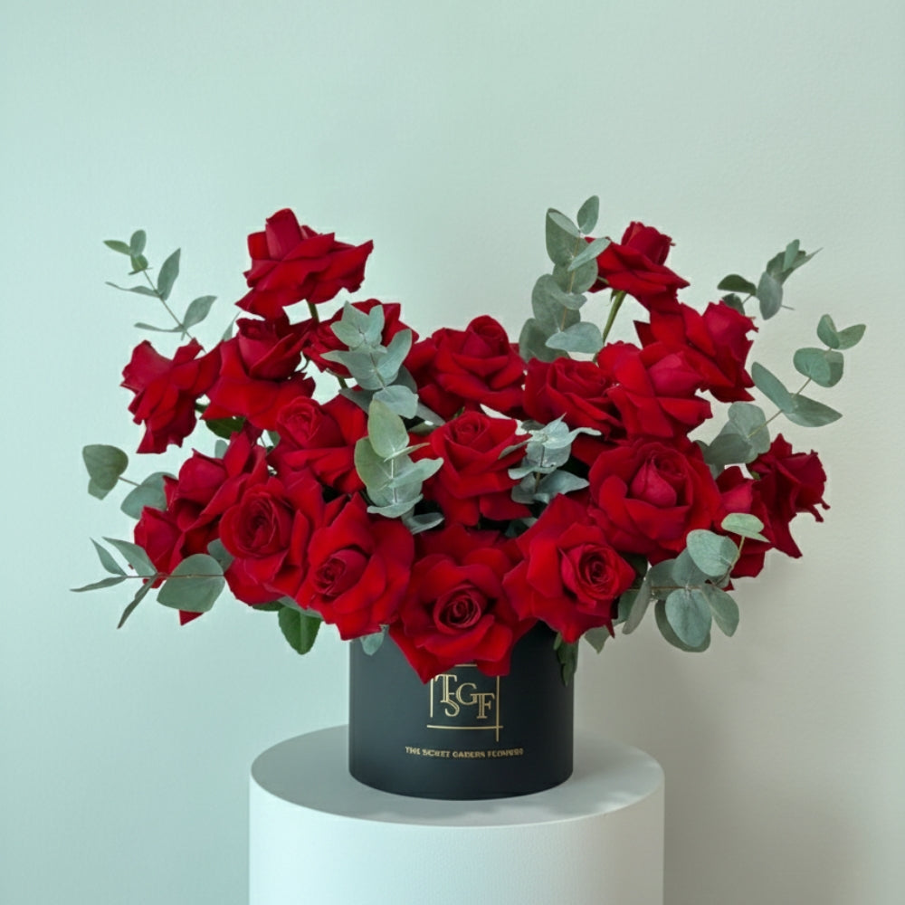 Velvet Red Flower Box